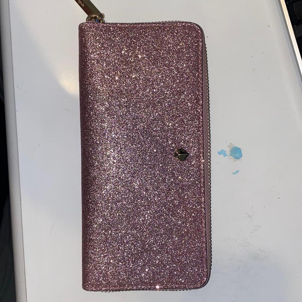 Kate Spade Pink glitter wallet